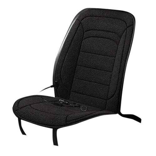 Almofada de assento de carro aquecida 24V, 45–65, com faixa elástica.