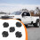 Platform Hitch 5th Wheel Mount Covers for Chevrolet 5 Pcs 8