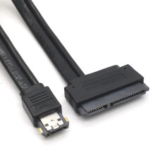 Cabo adaptador eSATA + USB para HDD de 22 pinos, 5V
