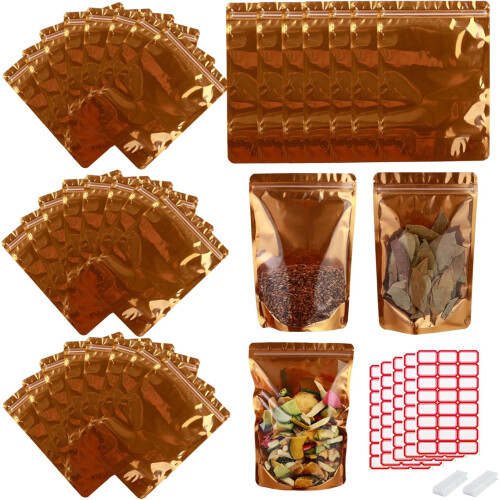 Sacchetti in mylar stand-up con finestra trasparente, 200 pezzi