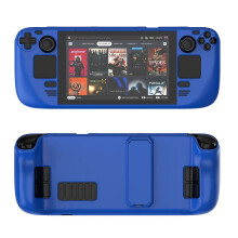 Funda protectora Steam Deck de material PC con soporte