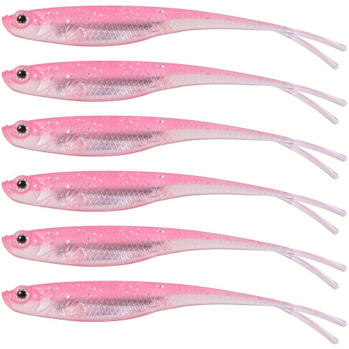 Artificial Floating Fishing Lure Bionic Forked Tail 5 pcs 1