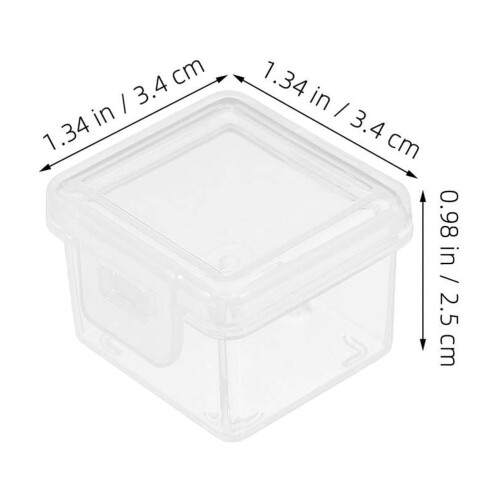 Plast ostbehållare med lock 8 st 1
