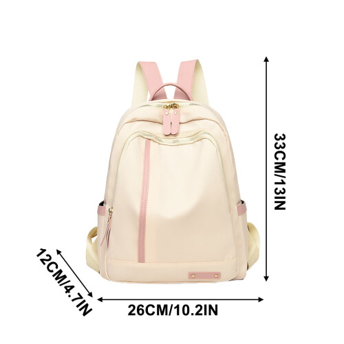 Mochila escolar com cores combinando, grande capacidade e espaço para laptop de 15 polegadas. 1