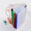 Pasta A5 impermeável com zíper, 6 argolas e bolsos transparentes. 7