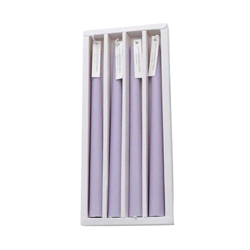 Lumânări parfumate cu tijă lungă, violet, pachet de 4