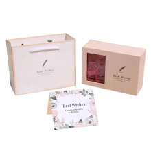 Coffret cadeau de bijoux roses 6,1 x 2,7 x 4,5 pouces