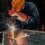 Propane Torch Head Adjustable Flame Golden Self-Igniting 8