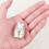 Mini urne souvenir en alliage argenté 4 x 3 cm 4