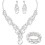 Set da sposa da donna composto da collana, orecchini e bracciale (3 pezzi) 1