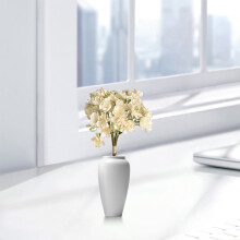 Realistic Artificial Jasmine Flowers, Silk Bouquet for Wedding & Home Decor, 4-Stem Fake Floral Arrangement – Compatible with Vase, Table, Stage,