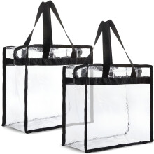 Priehľadná taška Stadium Tote 12x6x12 palcov so zipsom
