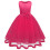Vestido de princesa infantil sem mangas com renda e laço. 2
