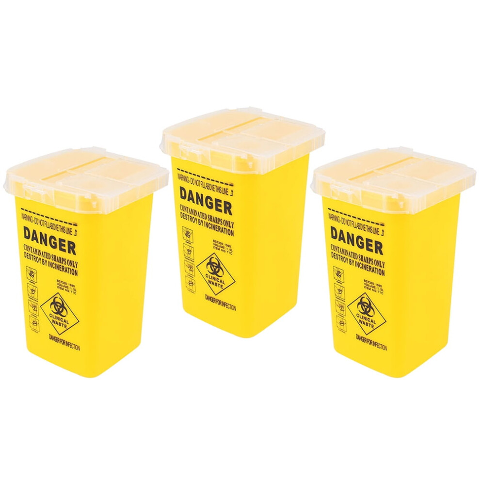 Sharps Container for Home Use 3-Piece Disposable Needle