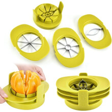 Fruit and Veg Slicer Mango Corer Stainless Steel 4-in-1