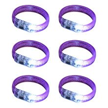 Pulseiras de LED em formato de bolha, coloridas e que brilham no escuro (6 unidades)