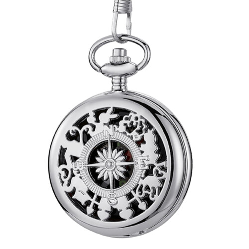 Ρολόι τσέπης Compass αδιάβροχο για βαρκάδα με αλυσίδα