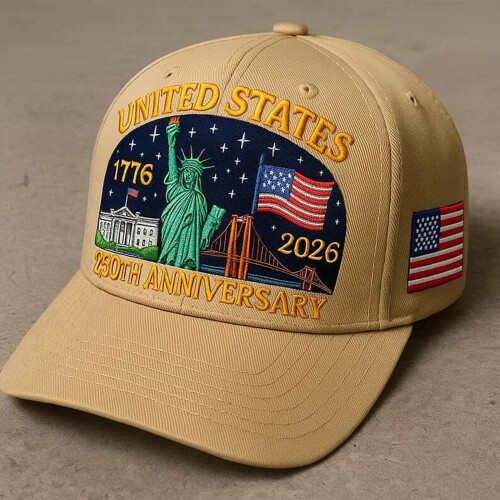 Justerbar stropp for US250-årsjubileumsbaseballcaps 2