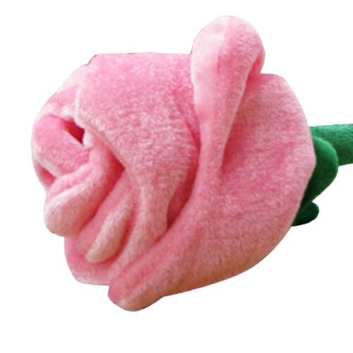 Curtain Buttons Plush Rose Design 6 Pack