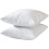 Set di 2 imbottiture per cuscini decorativi Euro in piuma d'oca e cotone bianco 1