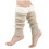 Damtofflor med fleecefoder, halkfria, beige, 1 st 1