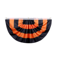 Halloween buitenbanner zwart oranje 3x6ft