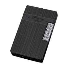 Briquet à butane en métal avec meule rechargeable, format de poche