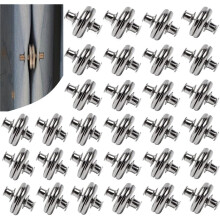 30 Par Gardinmagneter för Stängning, Magnetiska Gardinclip för Inomhus- och Utomhusgardiner för Att Förhindra Ljusläckage,