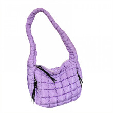 Nadýchaná taška Puffy Tote v fialovej farbe, módny luxusný dizajn
