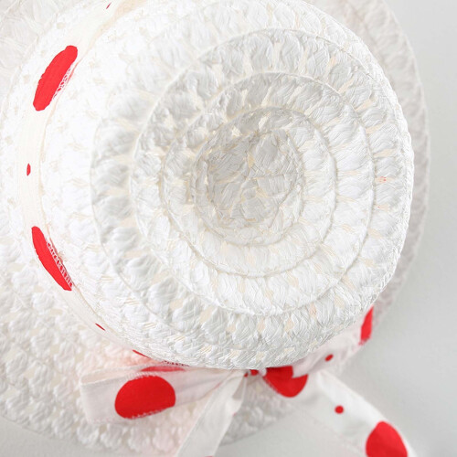 Vestido de bolinhas com suspensórios e chapéu para meninas, vermelho, 2-3 anos. 2