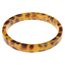 Armband van acryl met schildpadmotief, bruin gemêleerd, 1 stuk