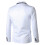 Einfarbiger Herrenblazer für Business oder Hochzeit, weiß, Größe 4 (M) 2