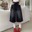 Sorte cropped denimshorts til kvinder med vide ben, sommer 3