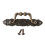 Poignée de tiroir de meuble antique en bronze (1 pièce) 1