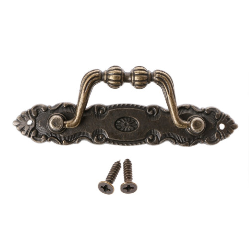 Poignée de tiroir de meuble antique en bronze (1 pièce)