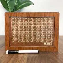 Houten spaarpot met geldtelmachine voor thuis en kinderen