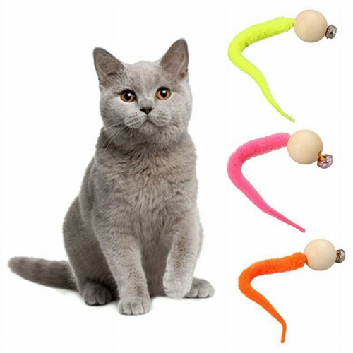 Wiggly kattmaskleksak med klocka 3 st