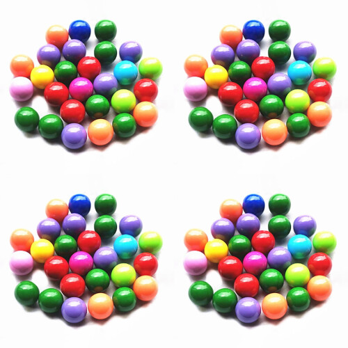 Glass Marbles 14mm Solid 60 Pieces