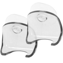 Support de rasoir à ventouse pour douche, gris, lot de 2