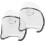 Support de rasoir à ventouse pour douche, gris, lot de 2 1