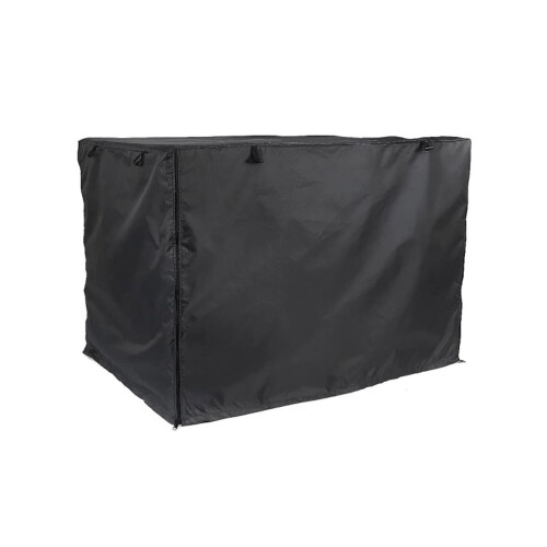 Funda impermeable y resistente al viento para jaulas de perros con 2 puertas.