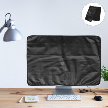 Funda antipolvo para monitor negro con diseño