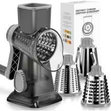 Râpe à fromage manuelle en acier inoxydable 3 en 1
