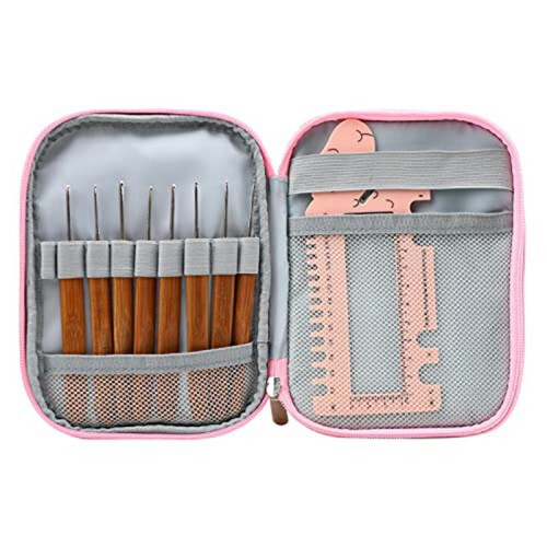 Crochet Hook Case Only, Crochet Needle Case Organizer, Crochet Hook Storage Case Empty, Crochet Hook Case (Bag Only) 2