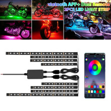 Κιτ λωρίδων φωτισμού LED μοτοσικλέτας 12V IP68 Αδιάβροχο RGB Neon