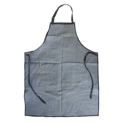 Denim Apron Black Durable Work Apron with Pockets 1 Pc 1