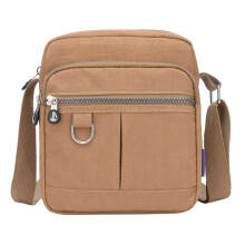 Dámska nylonová crossbody kabelka, čierna, vodeodolná
