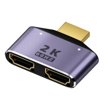 Scoilteoir HDMI 1 Isteach 2 Amach 1080P Aimplitheoir HDCP