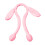 Bunny Hat Plush Ear Moving Jumping Soft Warm Pink 1