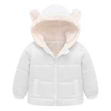 Chaqueta acolchada ligera e impermeable para niñas con capucha.
